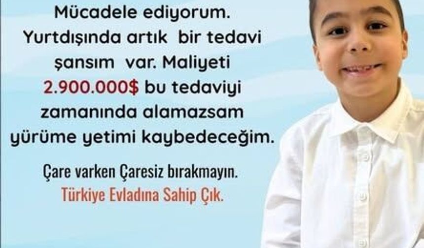 Kastamonulu DMD hastası Mustafa için umut çağrısı