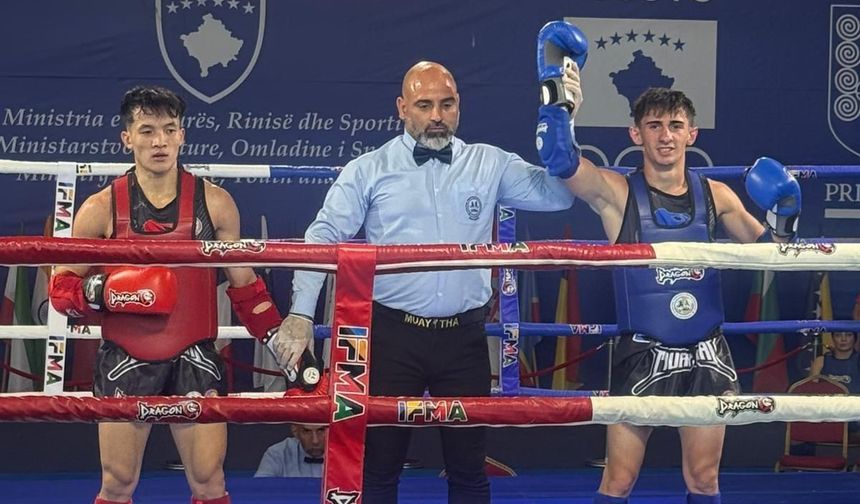Kastamonulu Milli Muaythai sporcusu Kosova’da tarih yazıyor