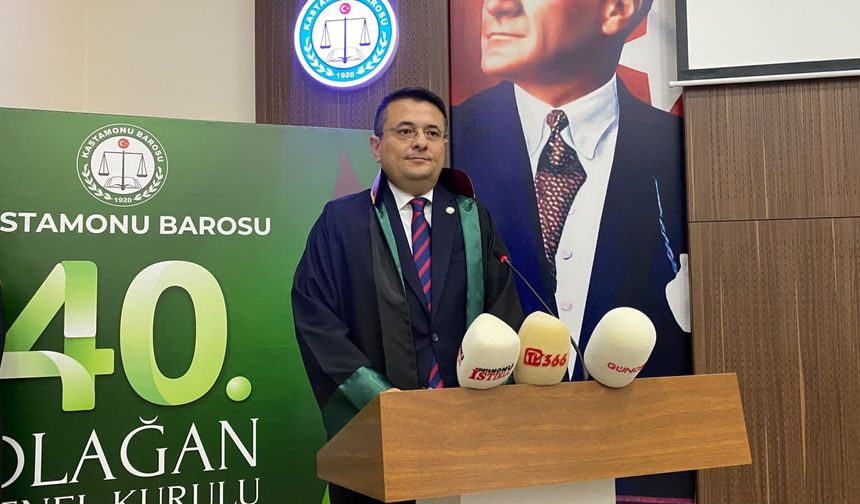 Kastamonu Barosu'nda Başkan Özgür Demir güven tazeledi