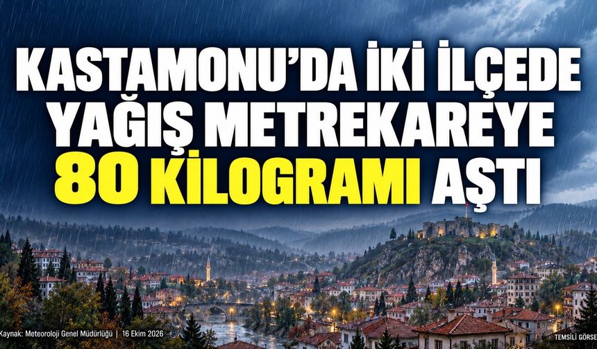 Kastamonu’da iki ilçede yağış metrekareye 80 kilogramı aştı