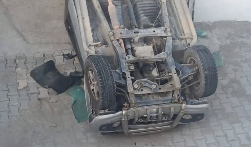 Kastamonu'da yüksekten düşen cipin sürücüsü yaralandı