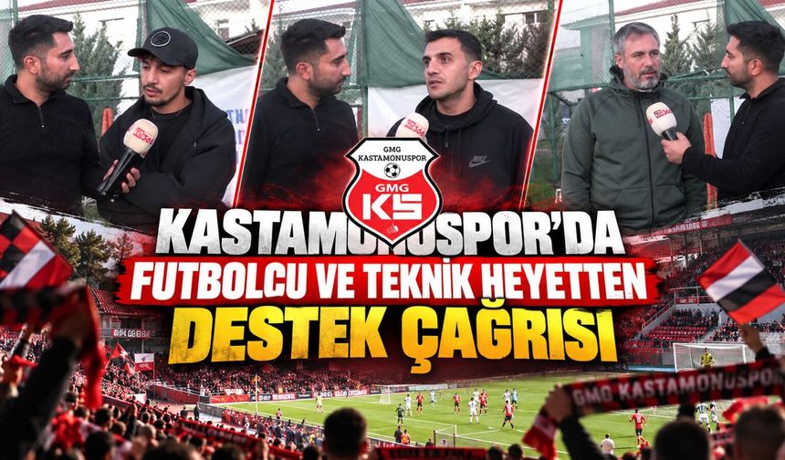 Kastamonuspor’da futbolcu ve teknik heyetten destek çağrısı