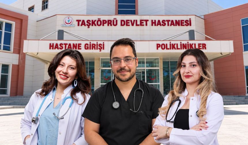 Taşköprü Devlet Hastanesi’nde üç yeni hekim göreve başladı