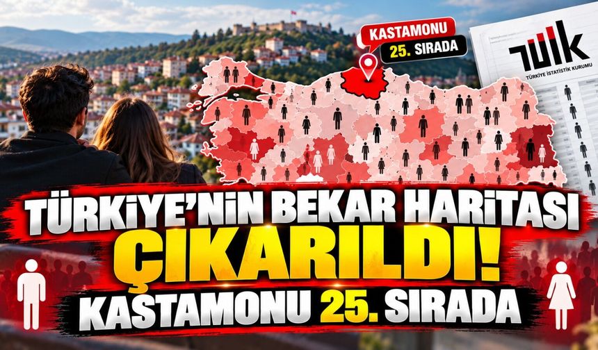 Türkiye’nin bekar haritası çıkarıldı: Kastamonu 25. sırada