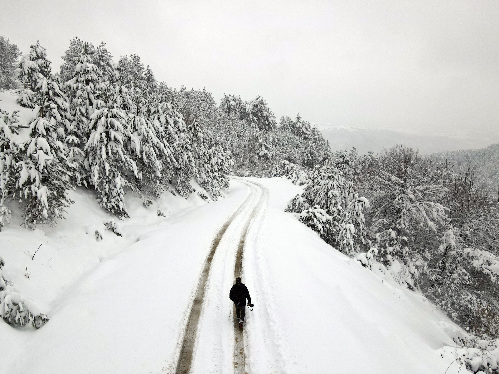 Kastamonu Da Ormanlık Alanlardaki Kar Havadan Goruntulendi (3)