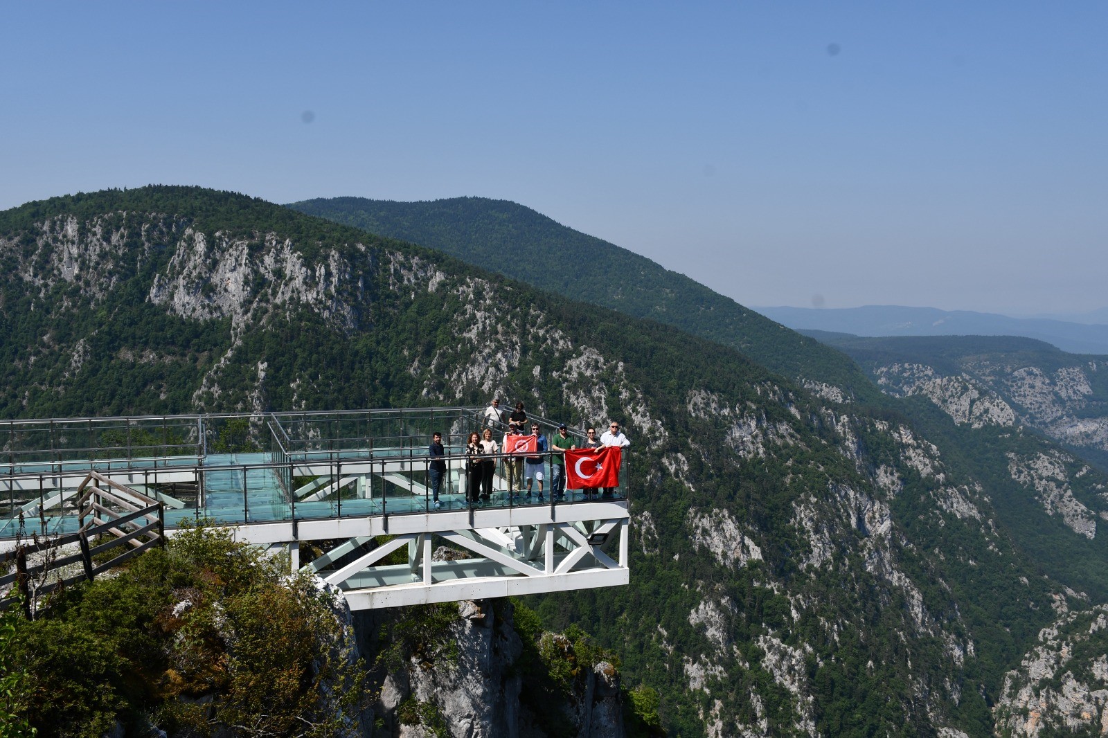 Kastamonu’ya gelen Kazakistan heyeti, Horma Kanyonuna ve cam terasa hayran kaldı