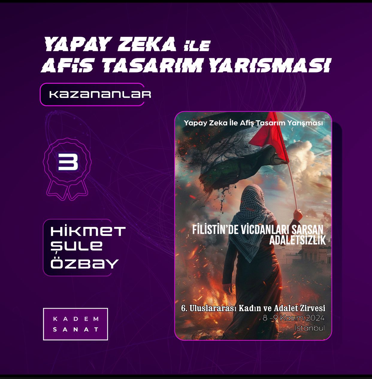 500 Yarışmacı Arasından 3’Ncü Oldu (2)