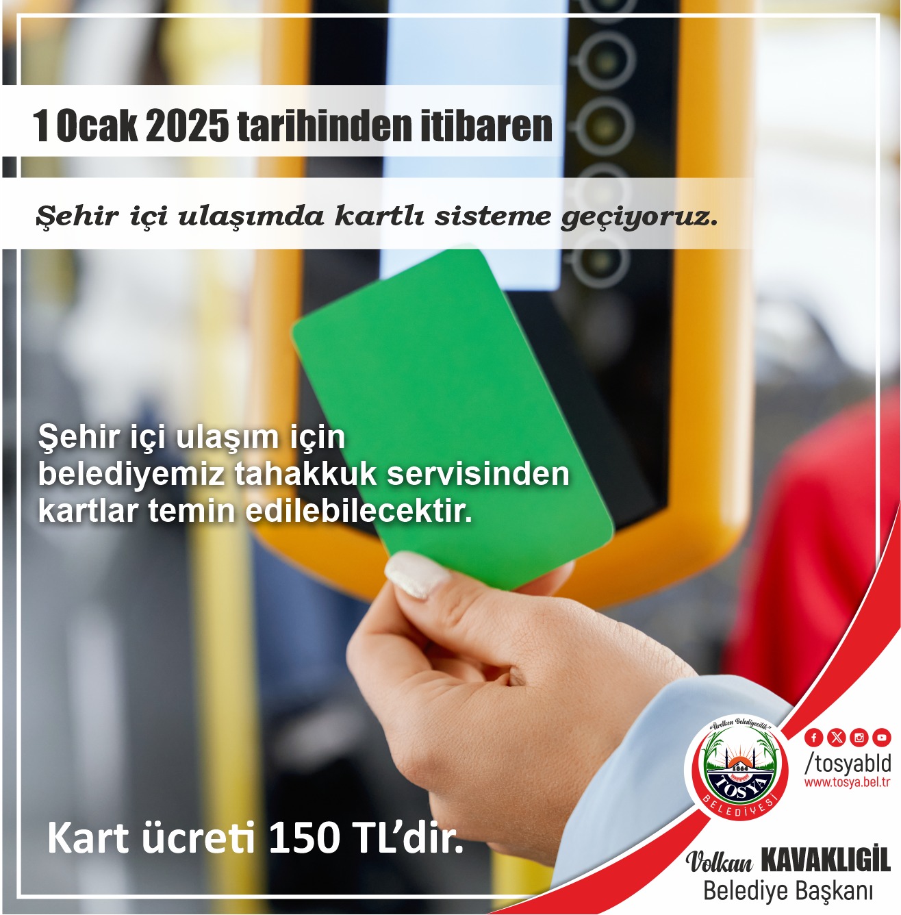 Tosya Otobüs Kartlı Sistem-1