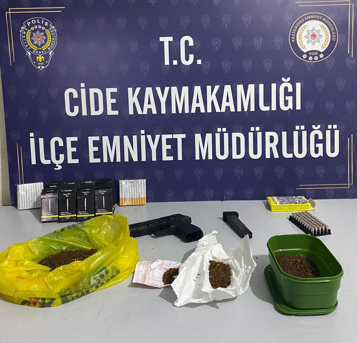 Ci̇de’de 4 Şahis Yakalandi