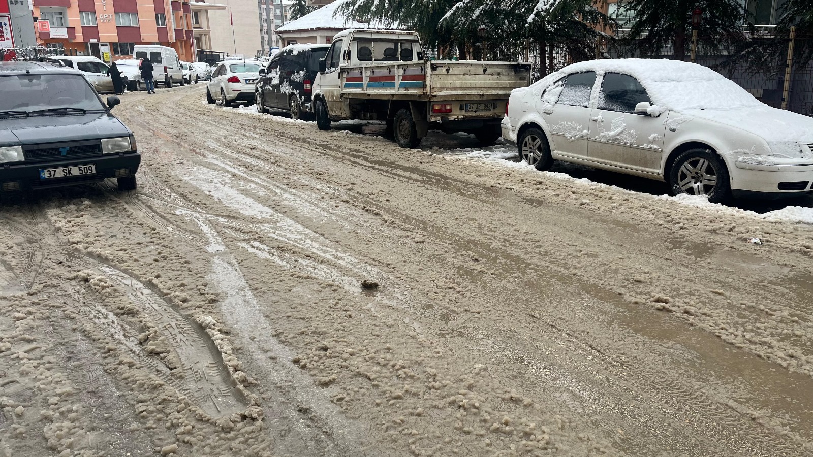 Kastamonu Kar Yağışı Etkili Oldu (3)