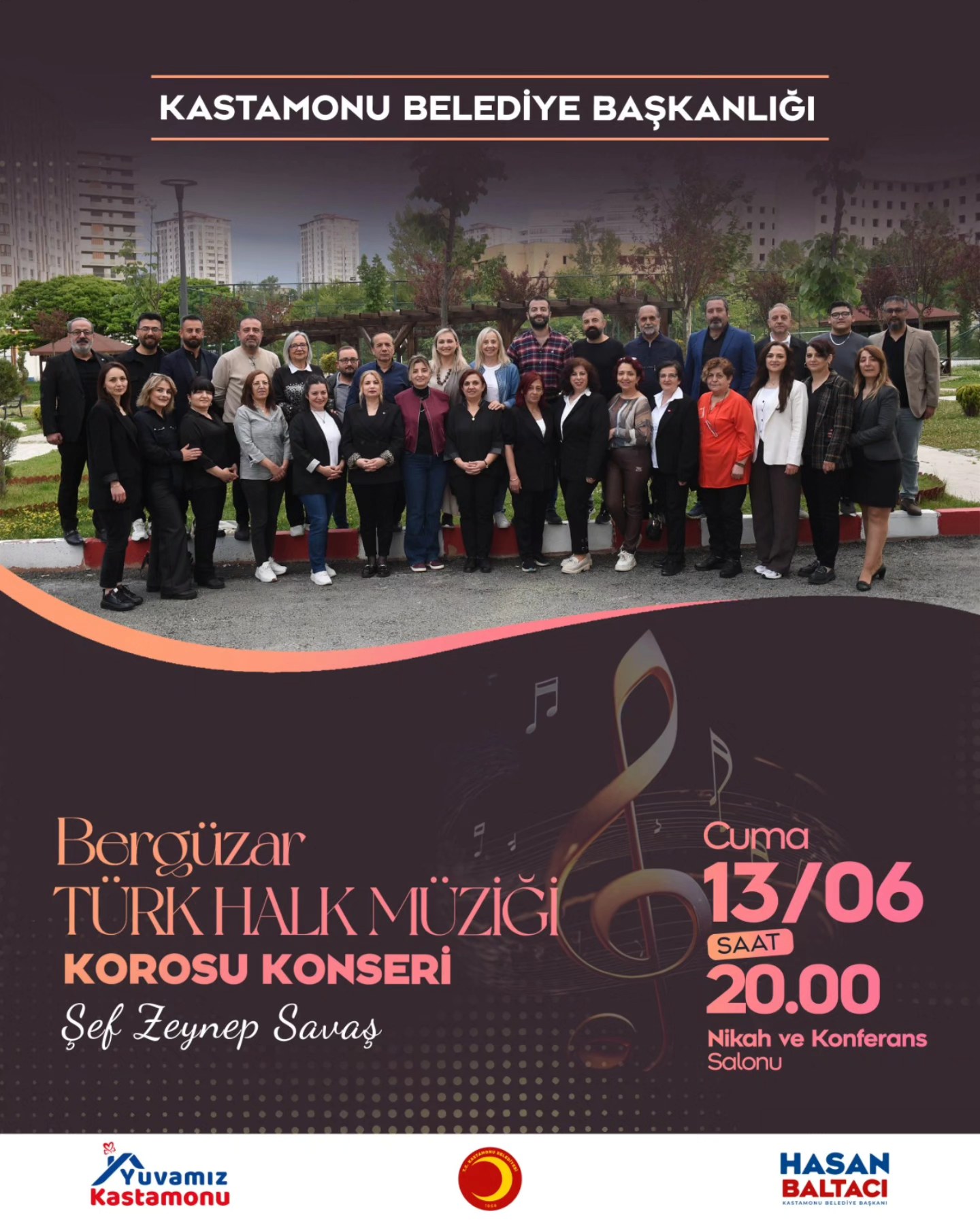 Bergüzar Korosu Kastamonu Sahnesinde