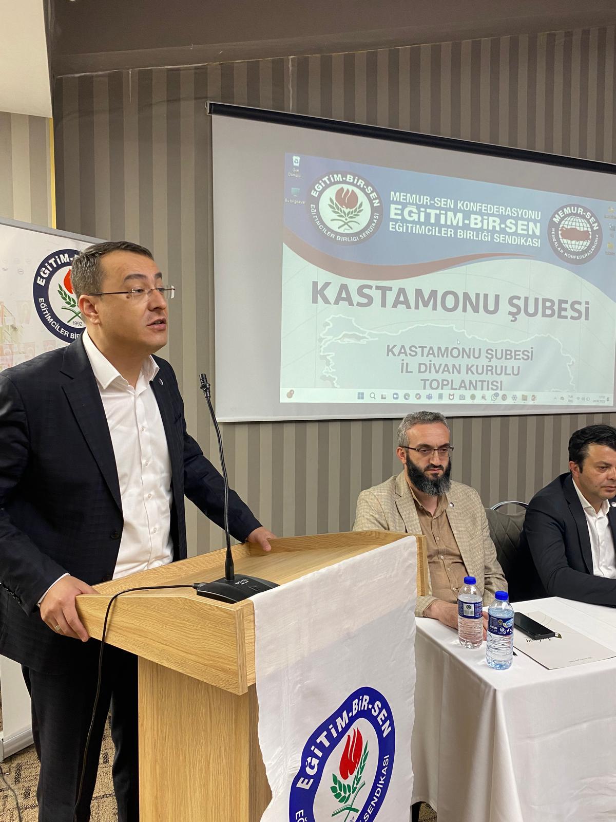 Eğitim Bir Sen Kastamonu Şubesinden İl Divan Toplantısı
