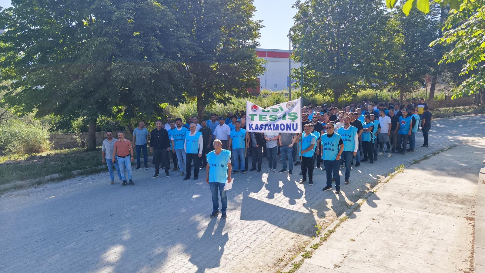 Tes İş Kastamonu Şubesi’nden Dsi̇ Önünde Eylem (1)