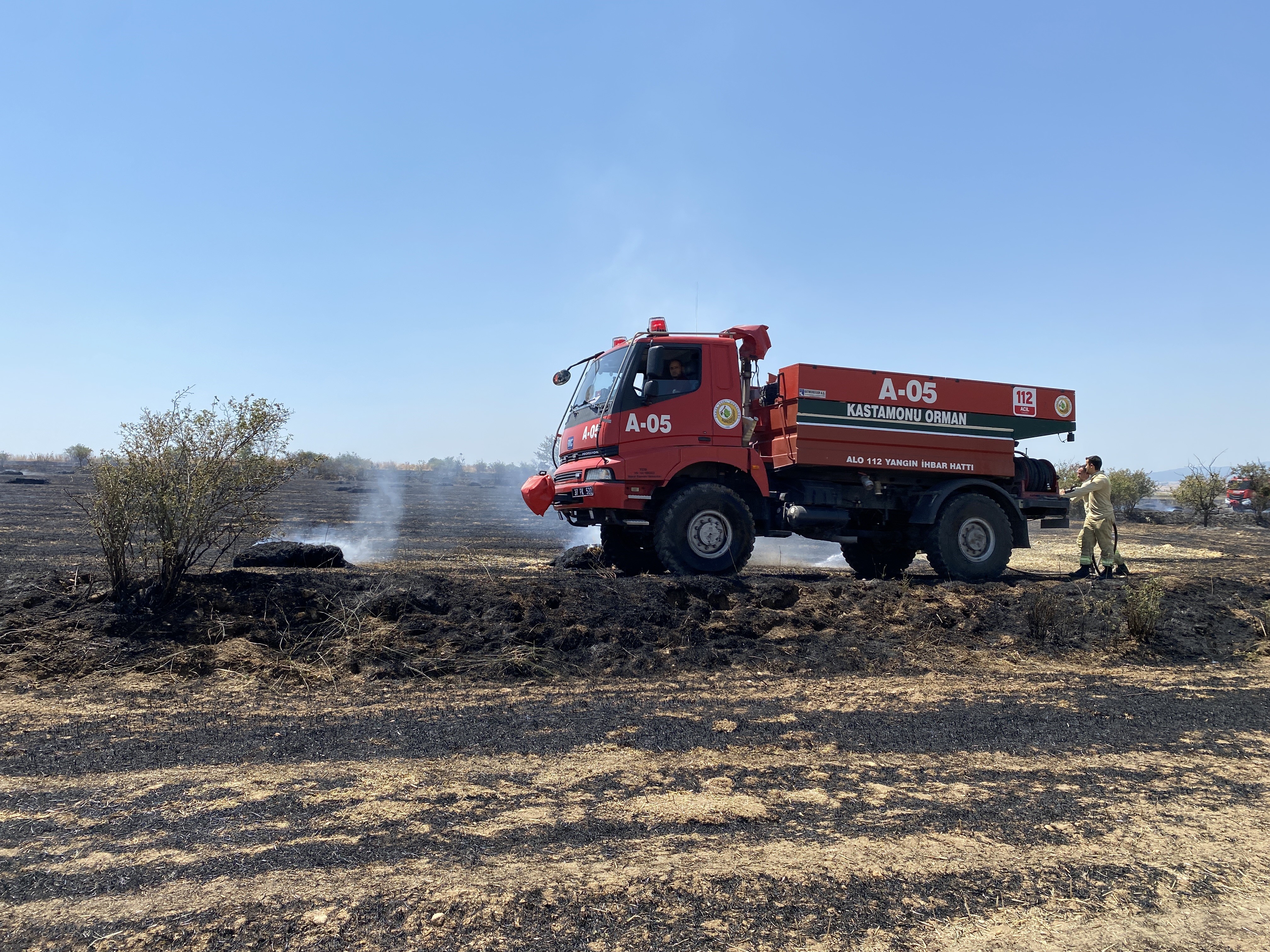 Balya Makinesinden Çıkan Yangın 1 Yıllık Emeği Küle Çevirdi (2)