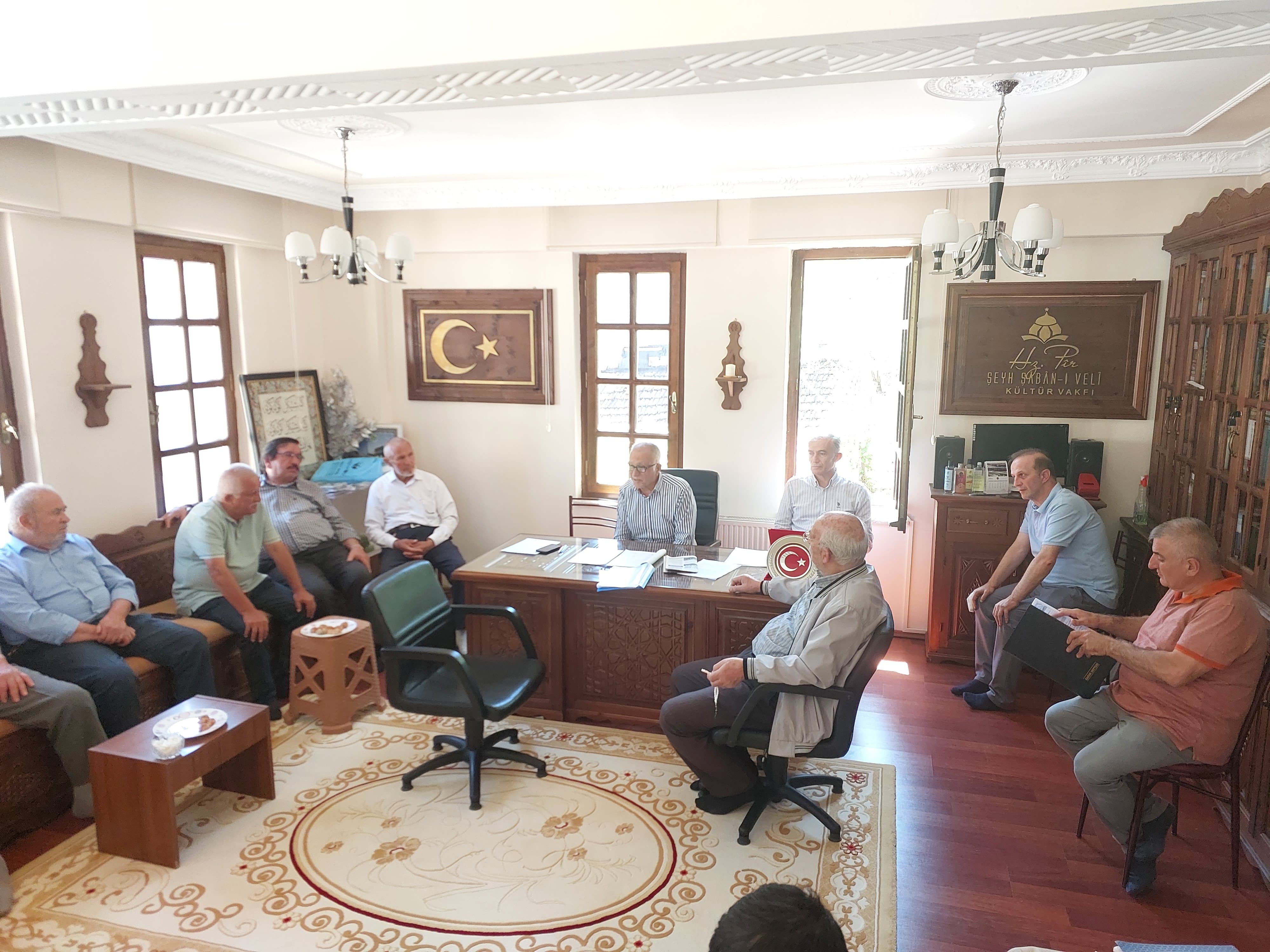 Hz. Pir Şeyh Şaban I Veli Kültür Vakfı'nda Mevcut Başkan Güven Tazeledi (2)
