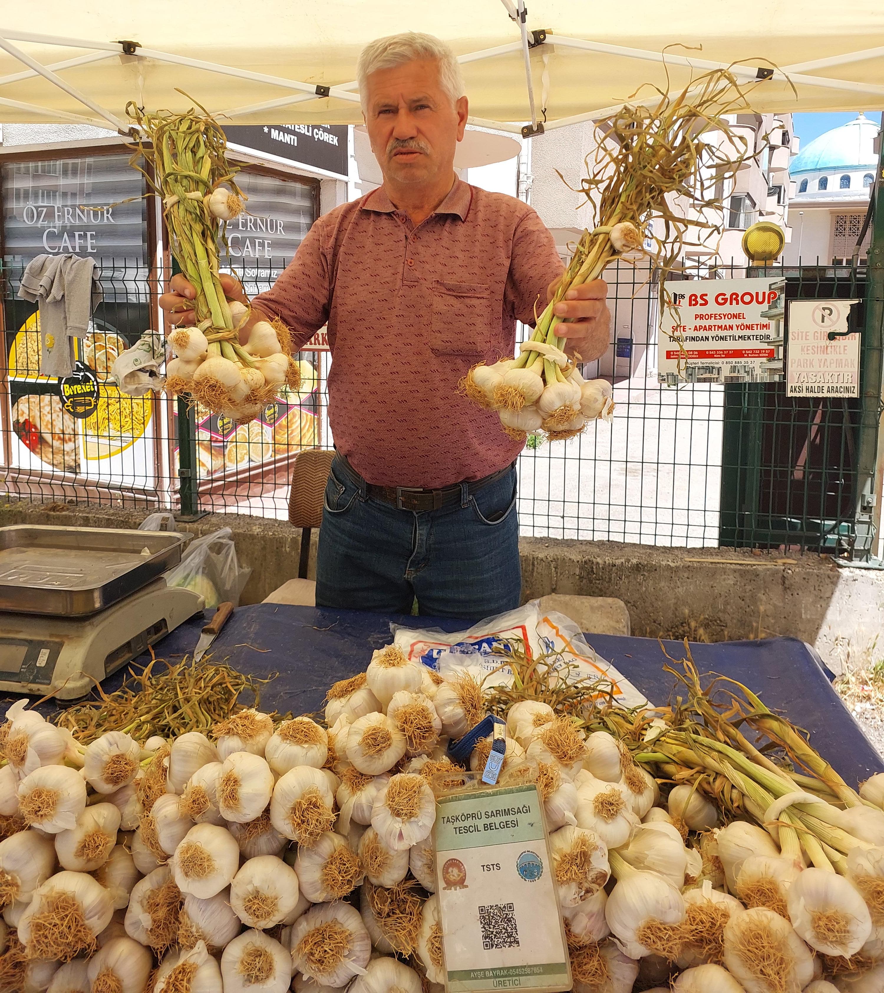 Taşköprü’nün Tescilli Sarımsağı 200 Tl’den Pazarda (2)