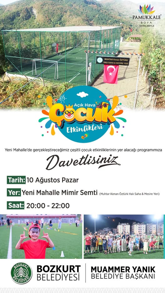 Bozkurt’ta Çocuk Şenliği Başlıyor