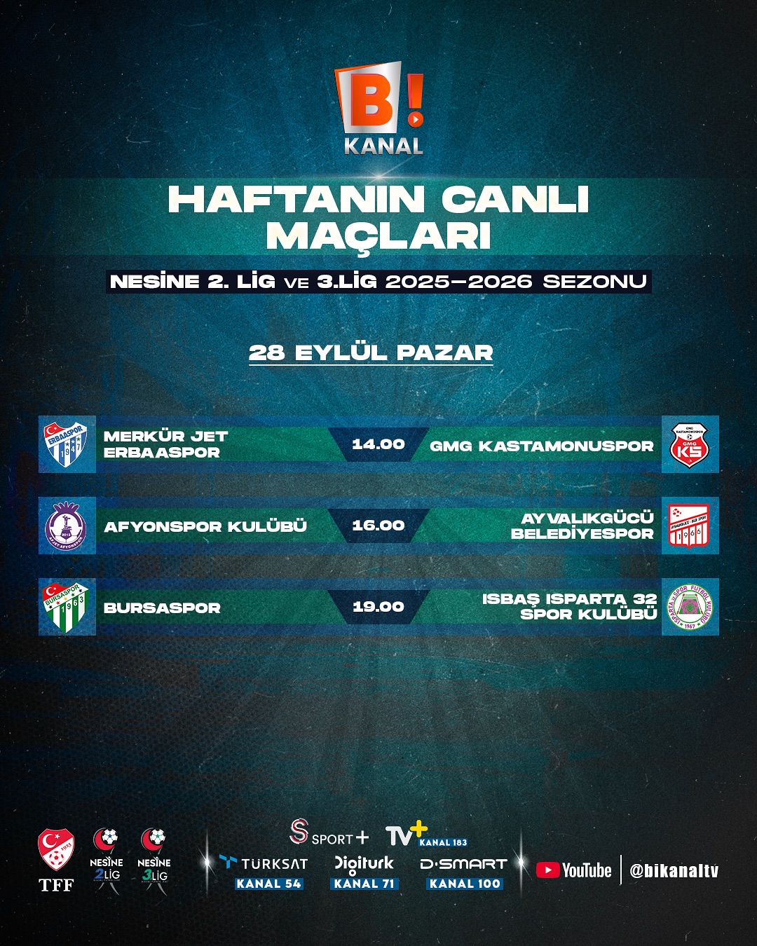 Erbaaspor Gmg Kastamonuspor Maçı Hangi Kanalda Yayınlanacak-1