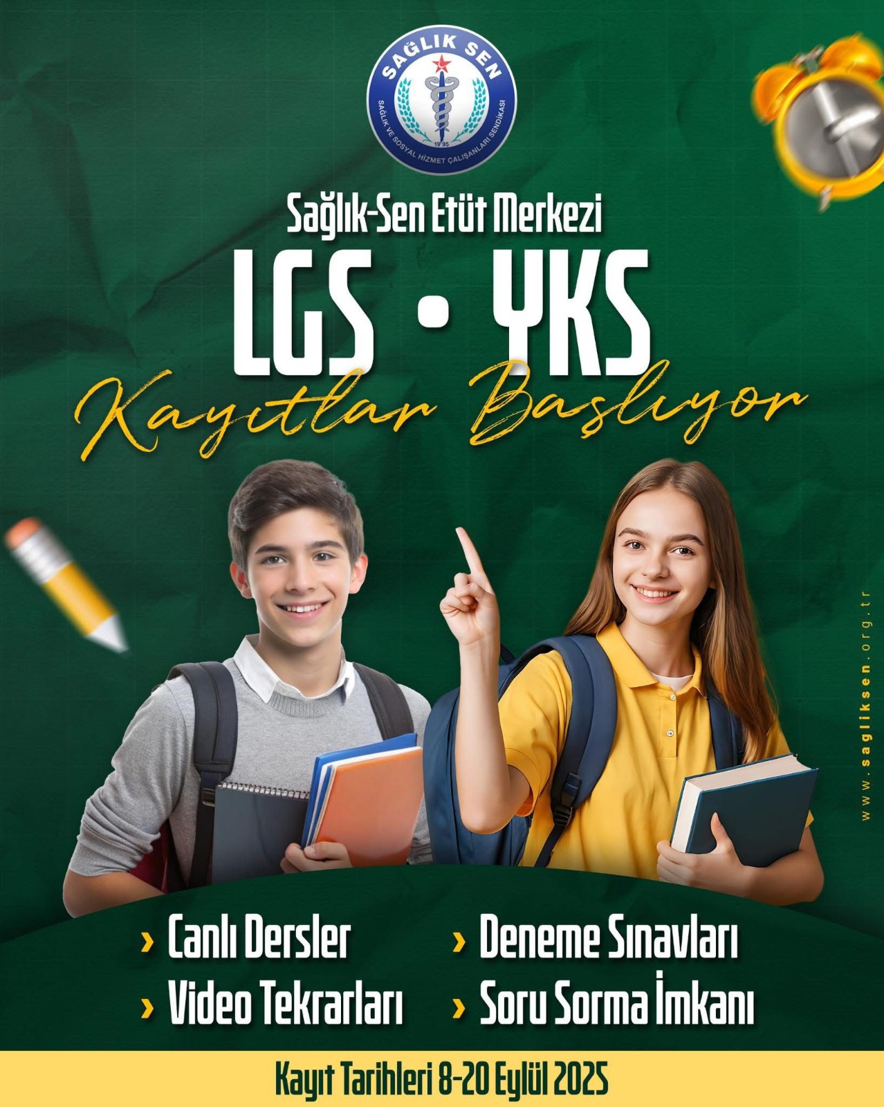 Sağlık Sen Etüt Merkezi’nde Yeni Dönem Kayıtları Başladı