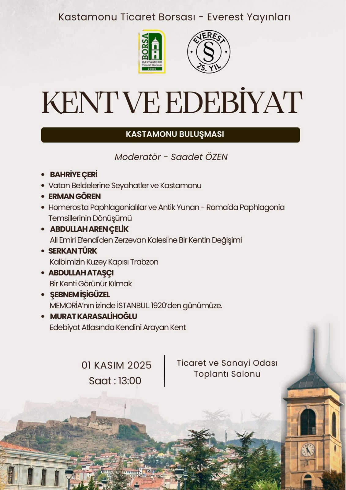 Türk Edebiyatının Önemli Isimleri Kastamonu’da Buluşacak-1