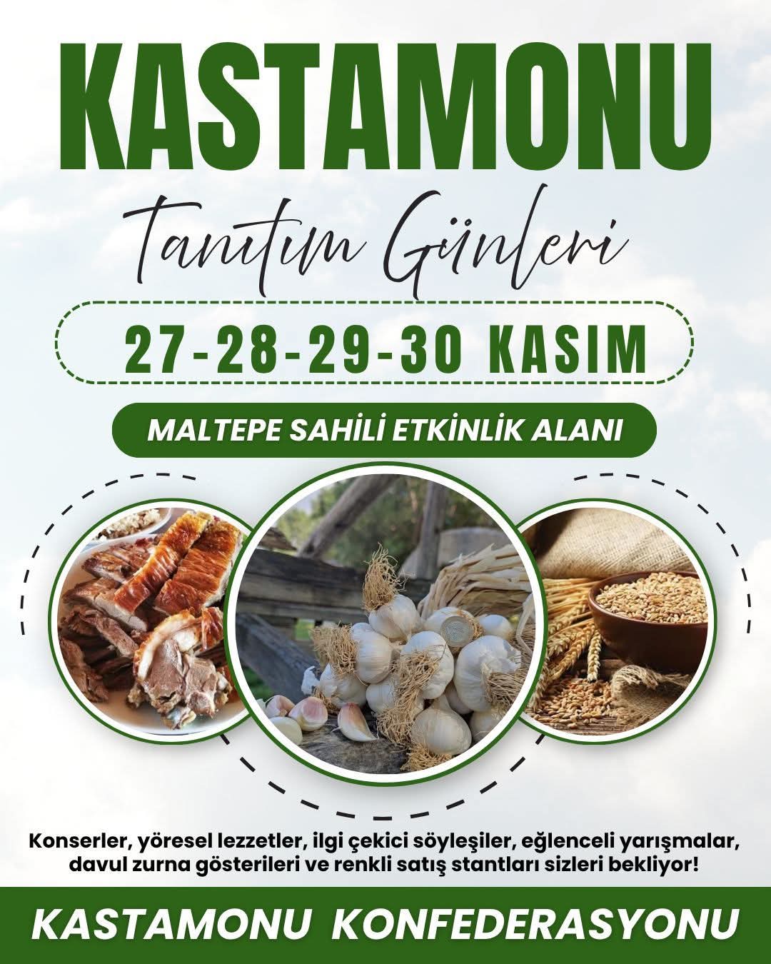 Kastamonu Tanıtım Günleri Maltepe Sahili’nde Başlıyor
