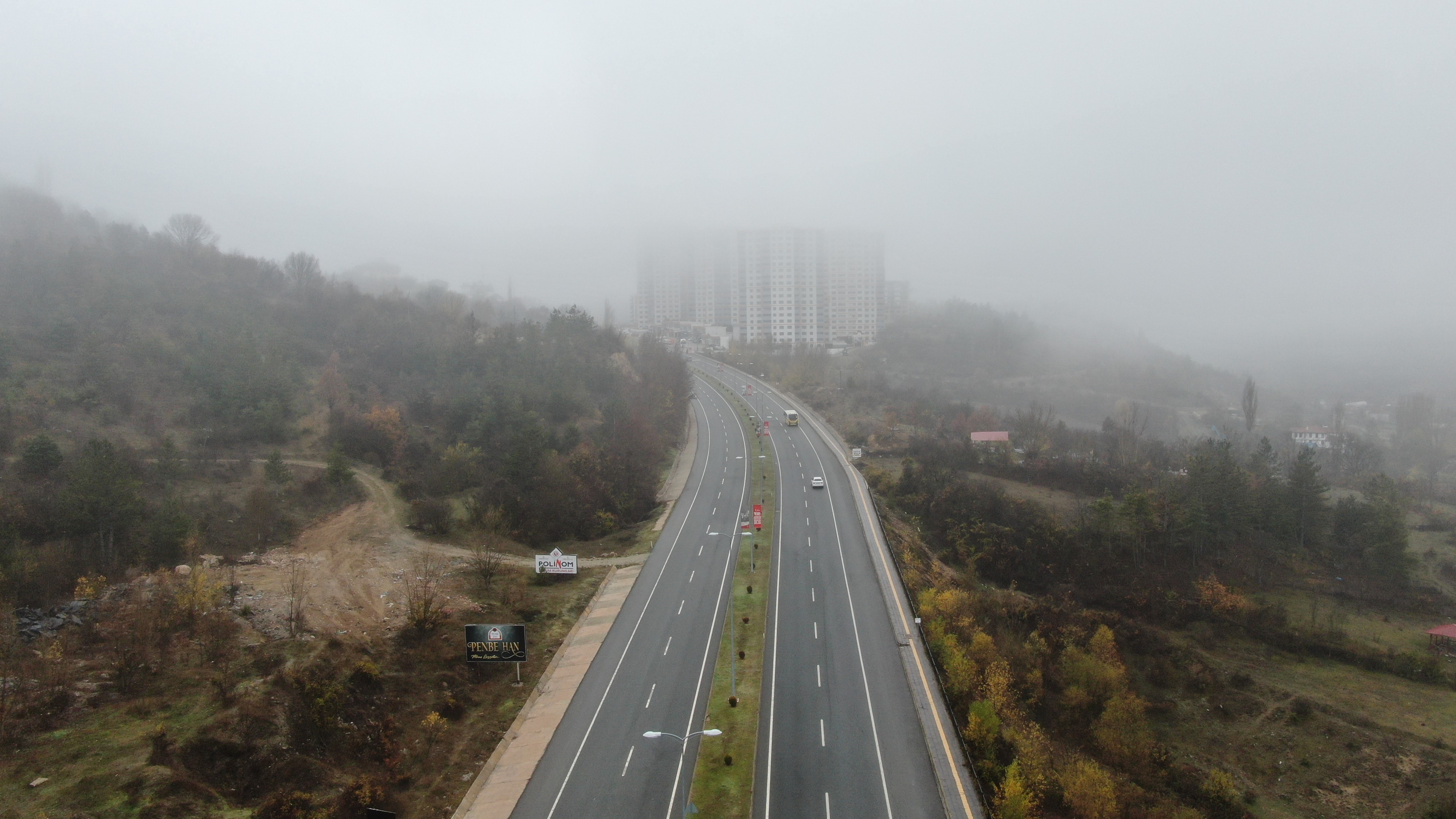 Kastamonu'da Görüş Mesafesi 50 Metreye Kadar Düştü (2)