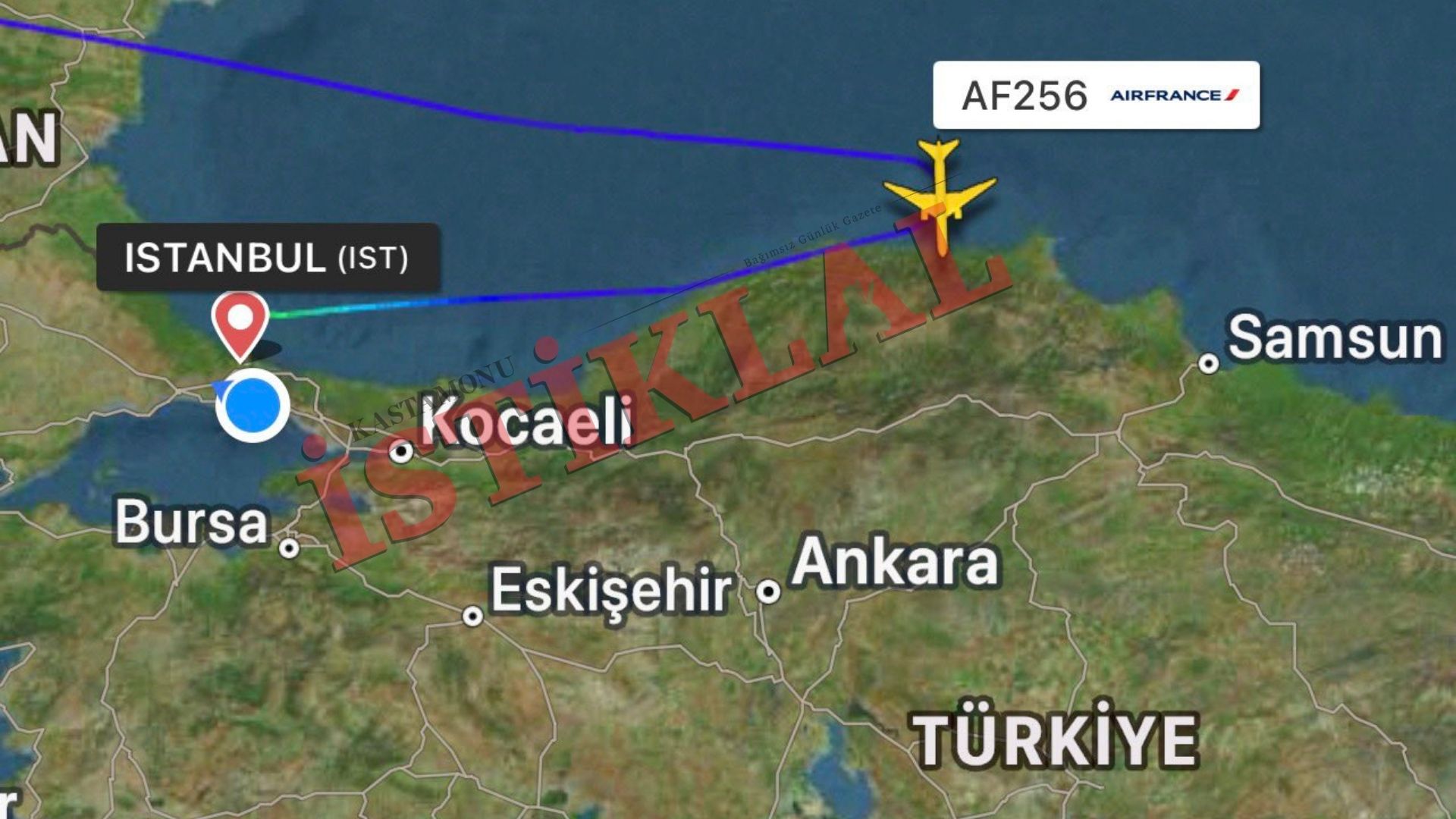 Kastamonu'dan Donen Acil Inis Ucagi