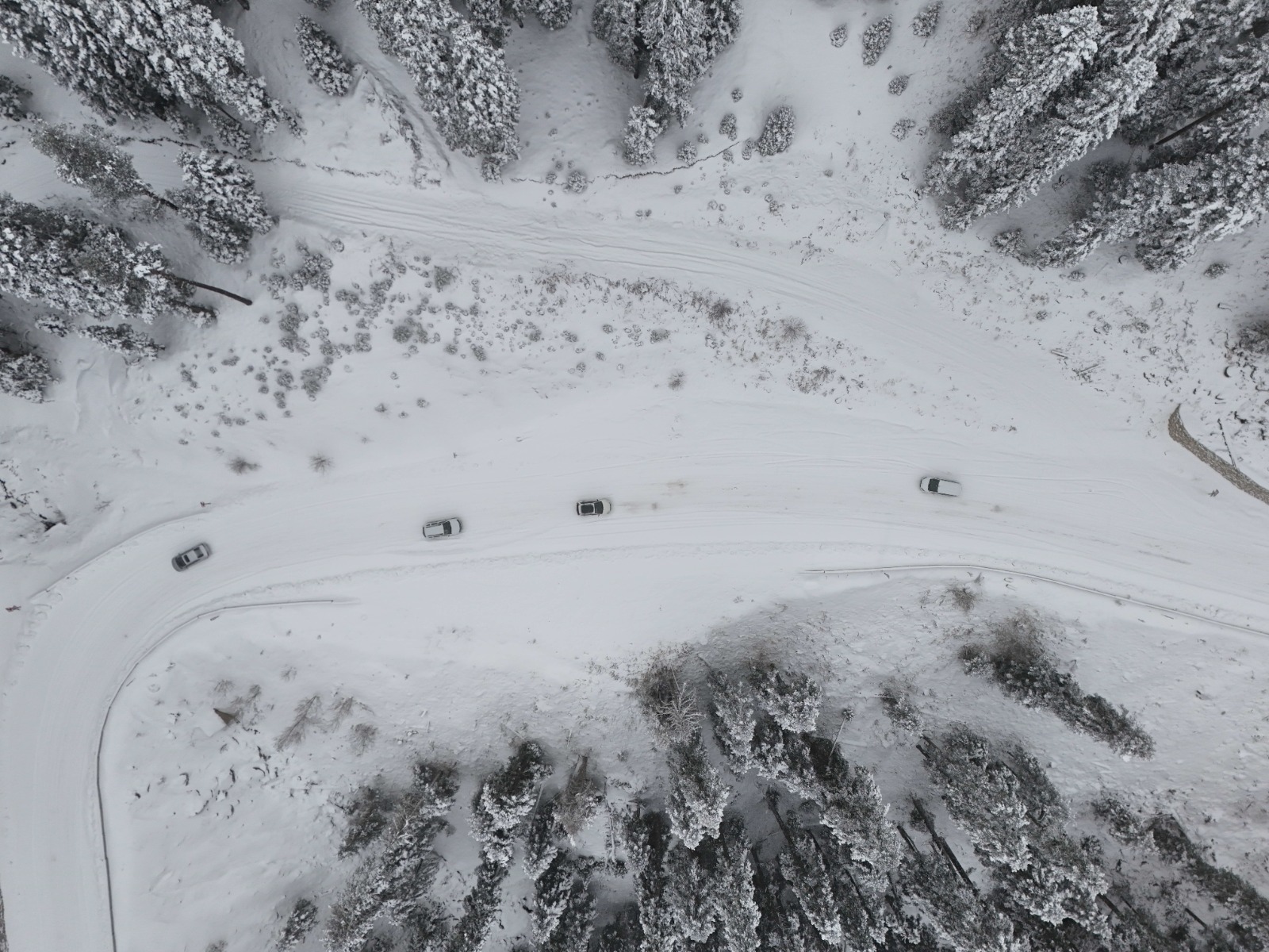 Ilgaz Dağı Bembeyaz Oldu, Ortaya Bu Manzara Çıktı (1)