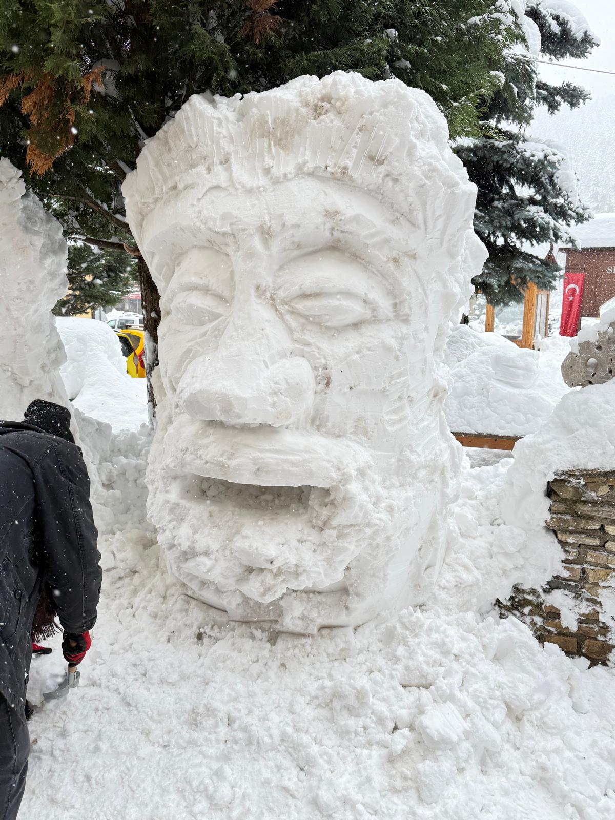 Kastamonu’da Rönesans’ı Aratmayan Kardan Heykel (3)