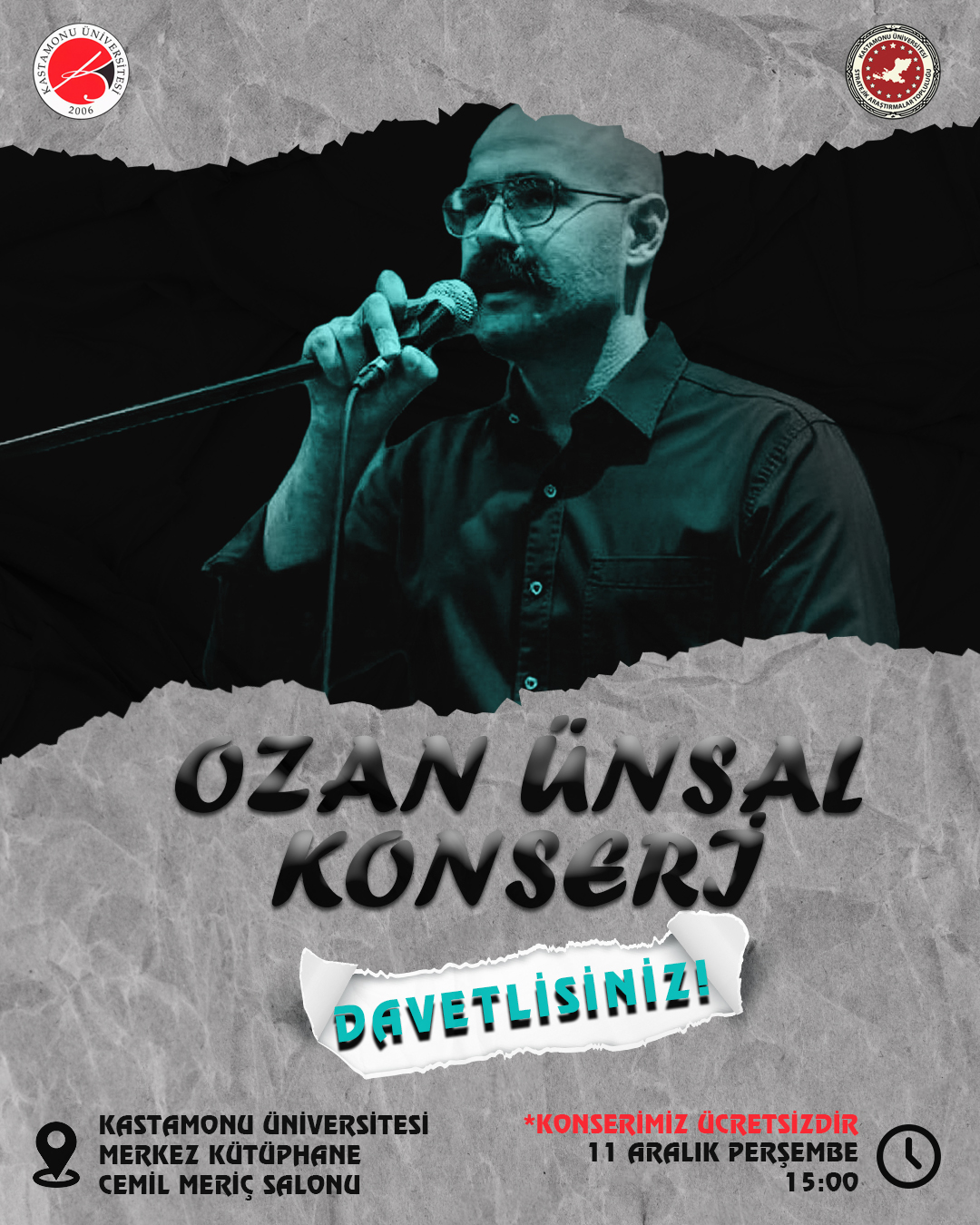 Ozan Ünsal Kastamonu’da Konser Verecek