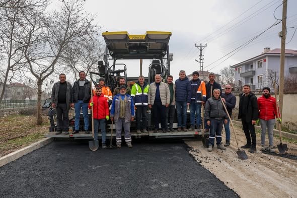 Taşköprü’de Bisiklet Yolu Için Ilk Asfalt Döküldü (1)