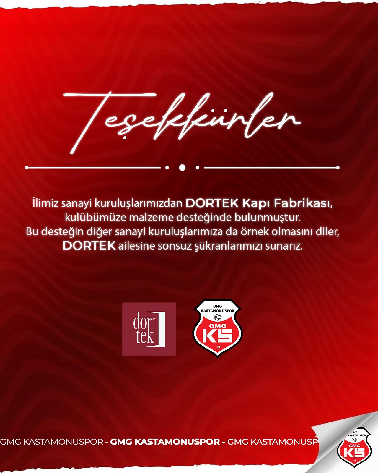 Dortek’ten Gmg Kastamonuspor’a Anlamlı Destek (2)