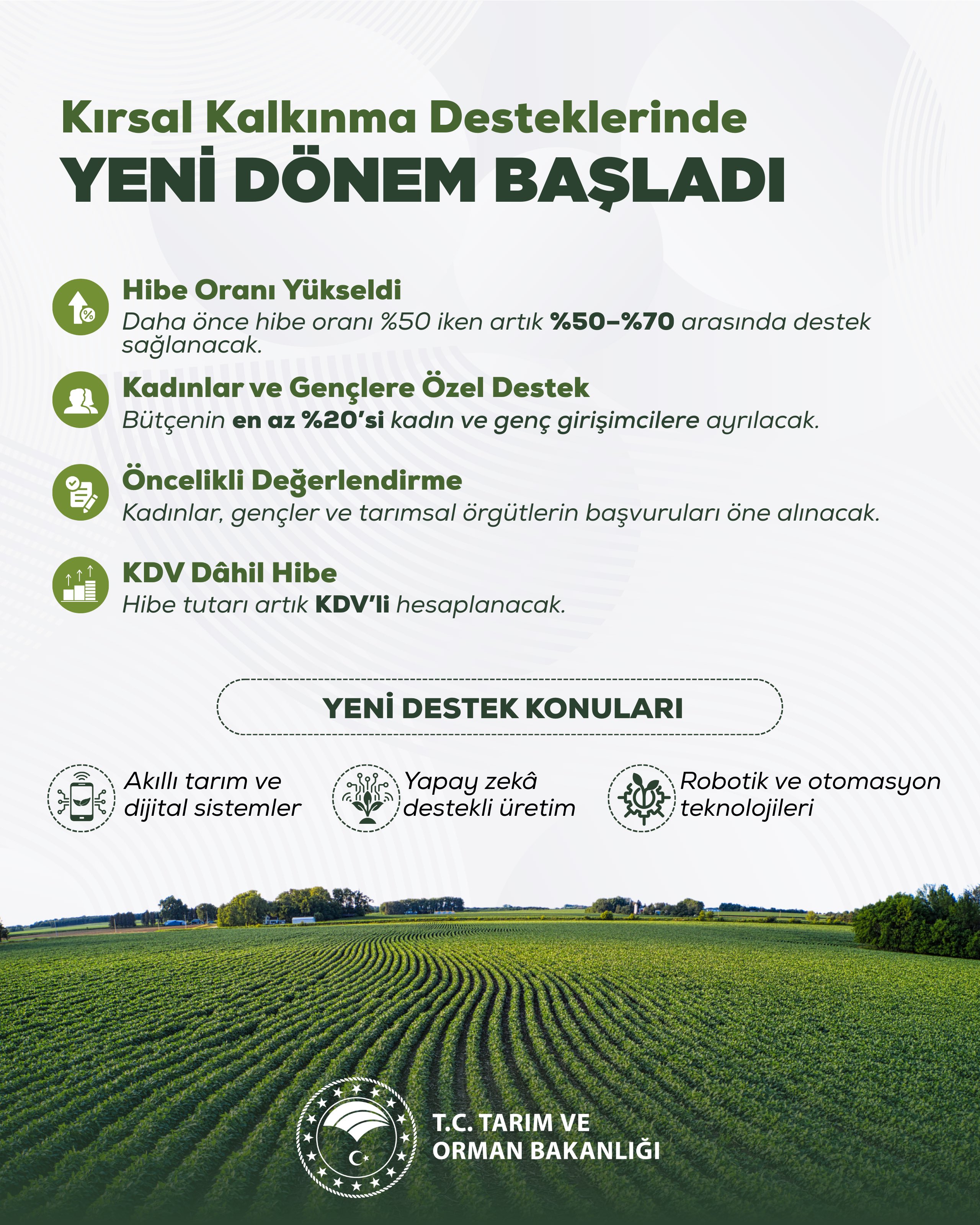 bakan yumaklı yeni dönem müjdesi