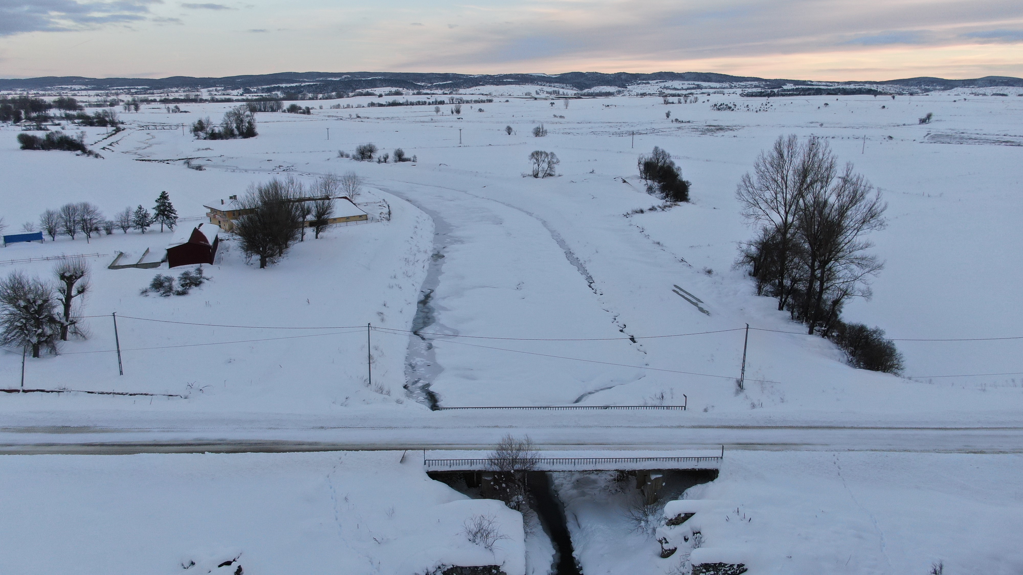 Kastamonu Buz Kesti Barajlar Ve Göletler Dondu (2)