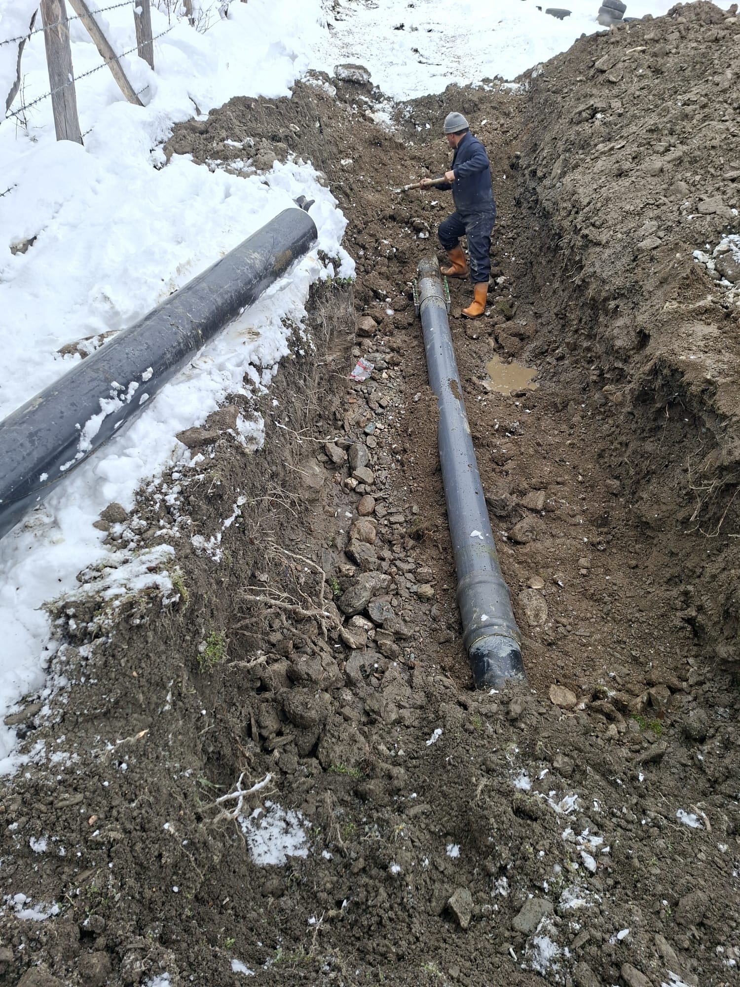 Kastamonu’nun Ilçesinde Içme Suyu Hattı Patladı (1)