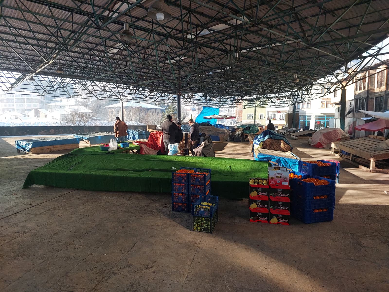 Pazarlar Boş Kaldı! Dondurucu Soğuk Kastamonu Esnafını Vurdu (4)