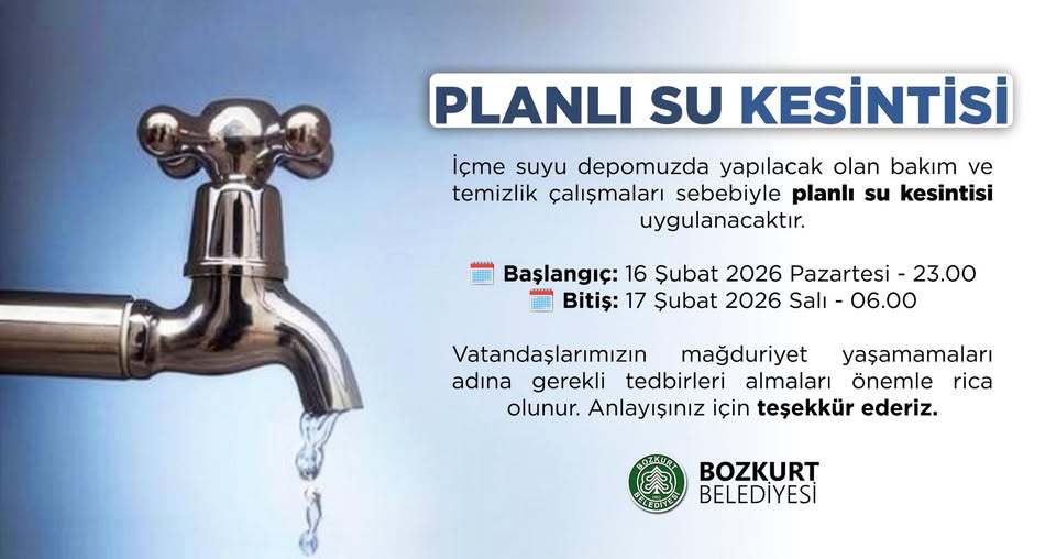 Bozkurtta Sular Kesilecek