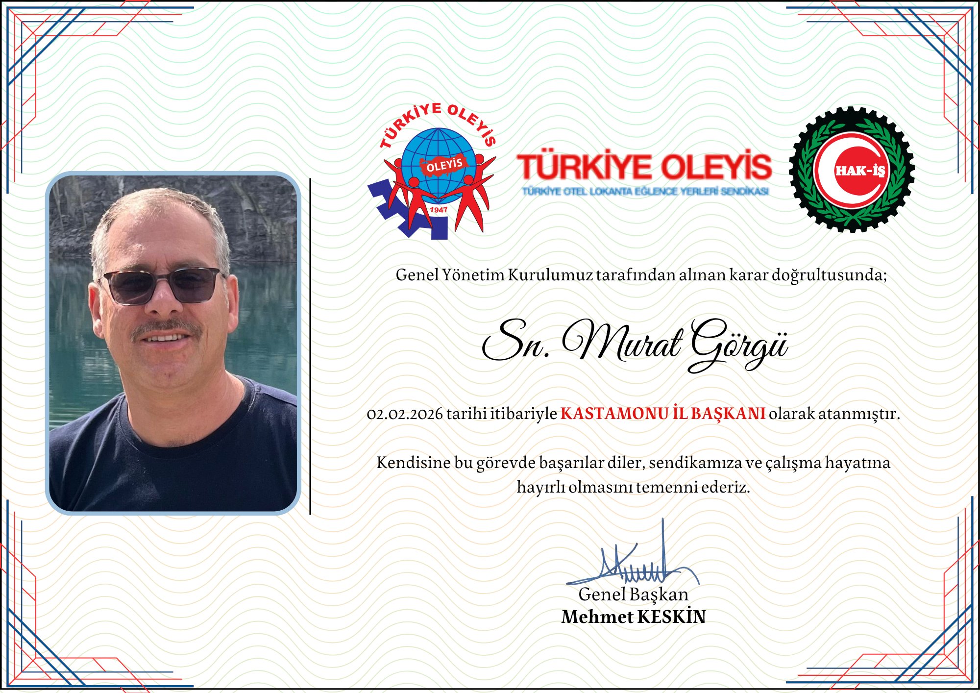 Kastamonu Oleyi̇s İl Başkanı Belli Oldu