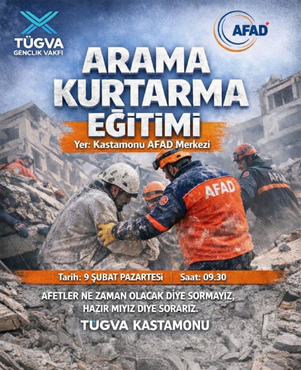 Tügva Ve Afad’dan Arama Kurtarma Eğitimi (2)