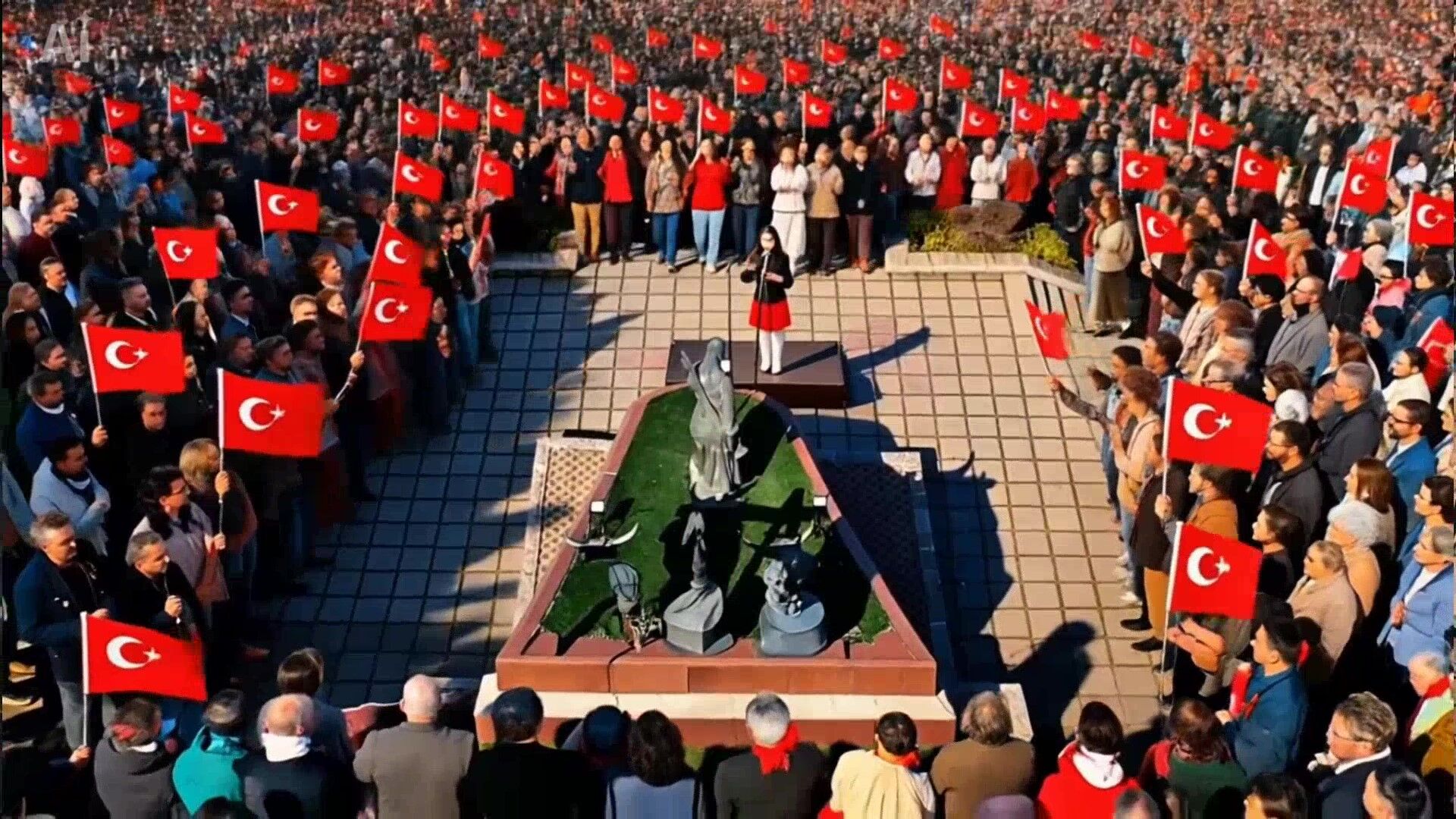 Cumhuriyet Meydanı’nda Yapay Zekalı Gurur Dolu Klip (2)