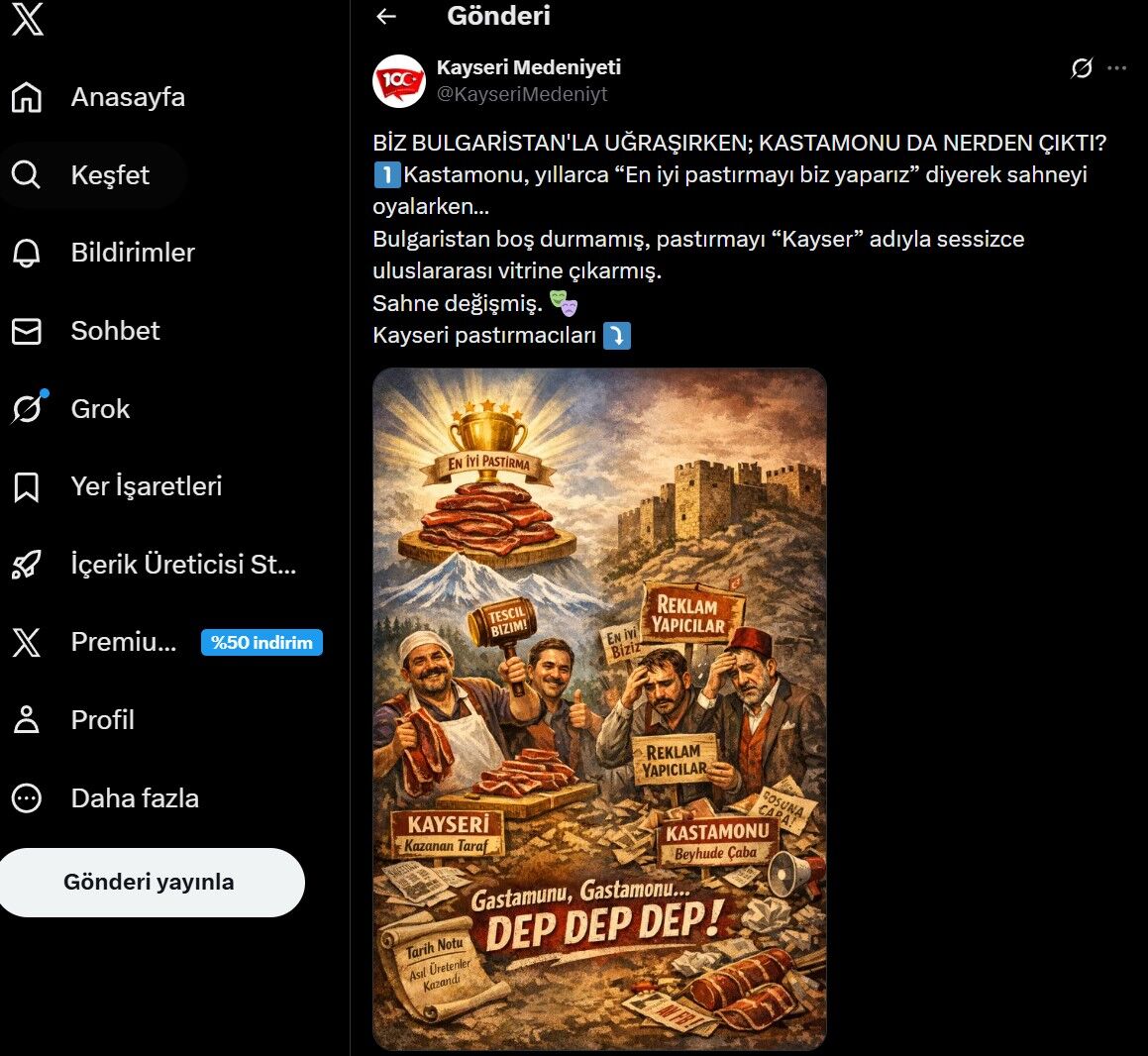 Kayseri cephesinden gerilimi artıracak paylaşım!-1