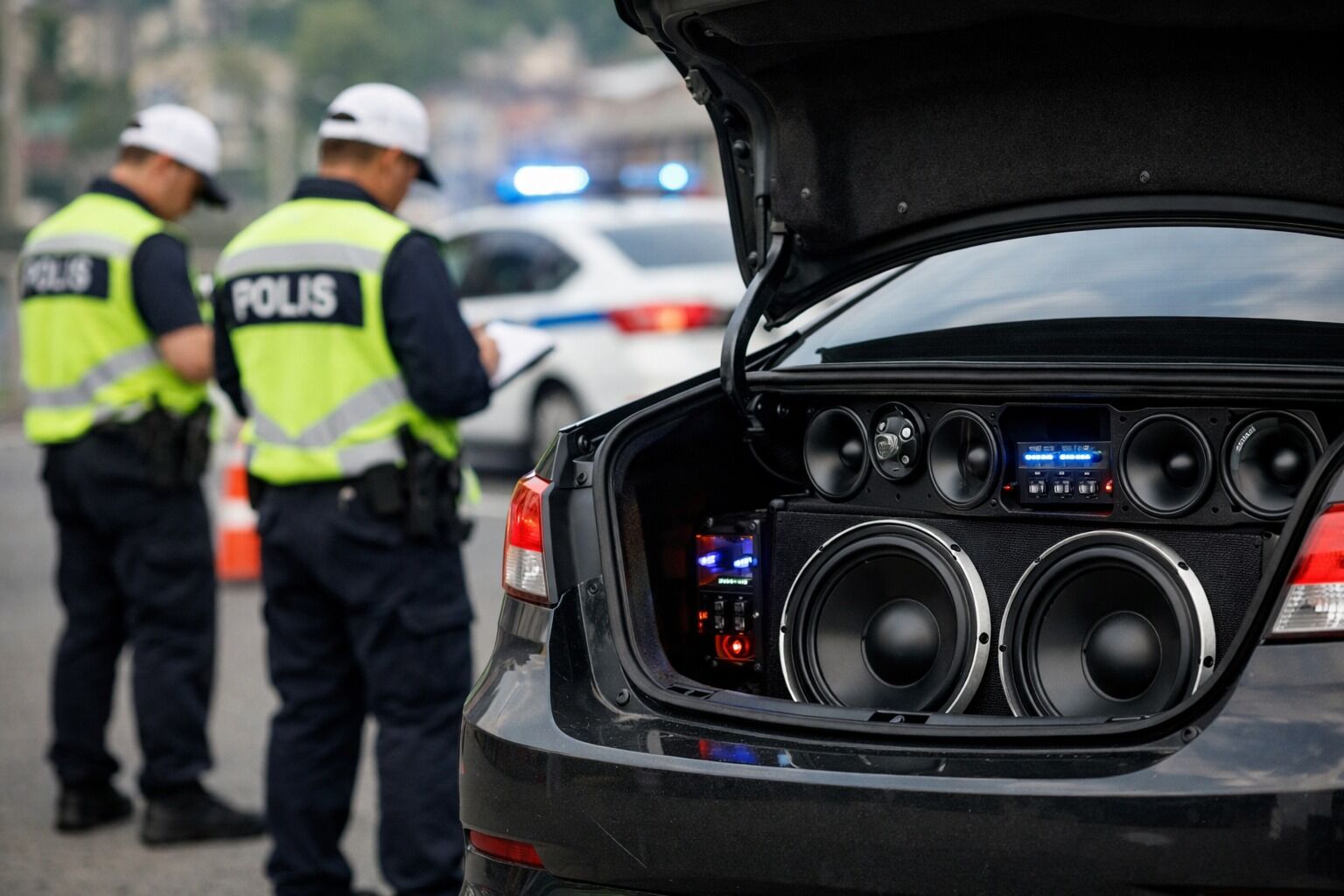 Modifiye Ses Sistemine Ceza Yagdi