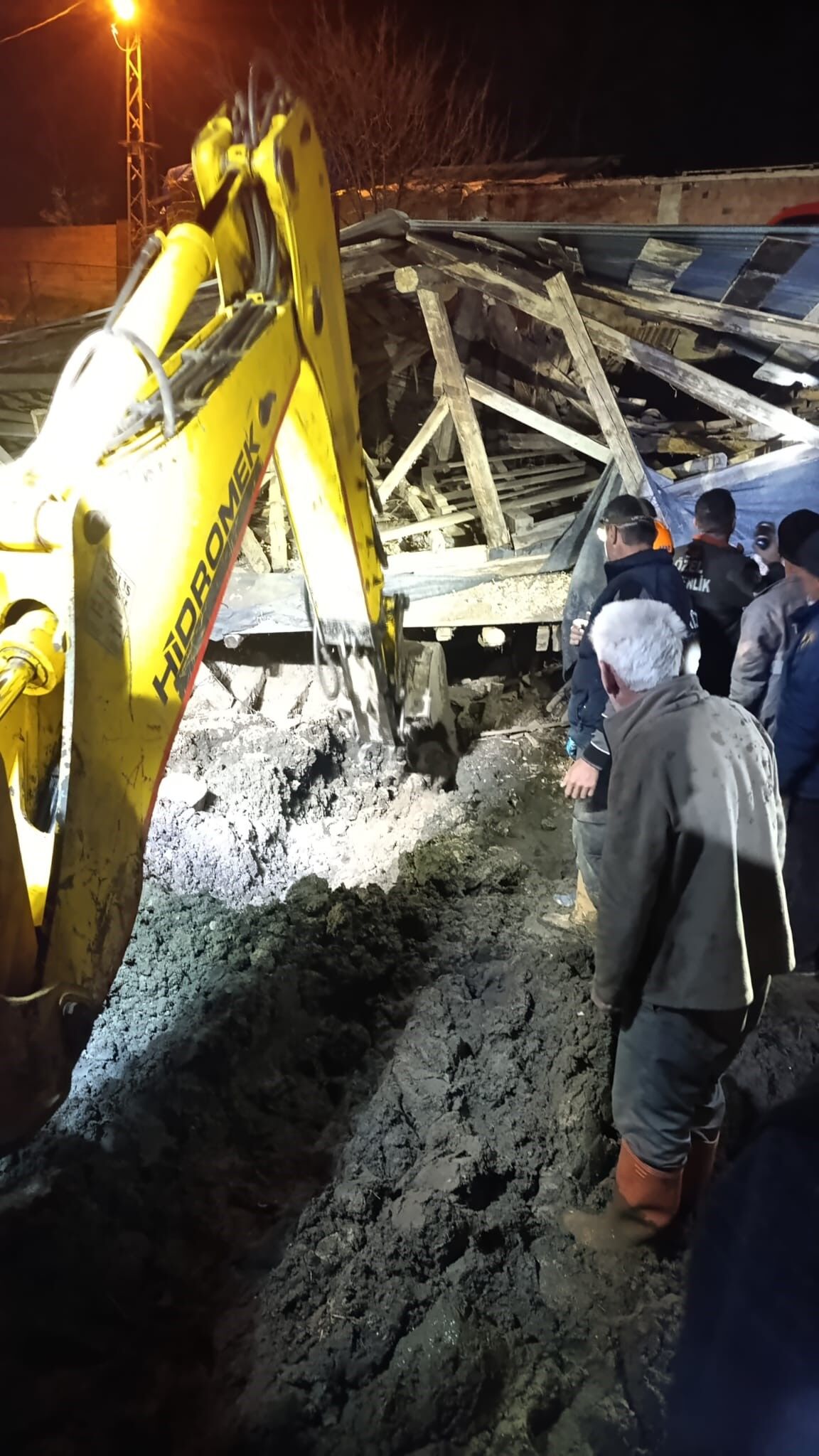 Fırtına Ahırı Çökertti, 4 Büyükbaş Telef Oldu (1)