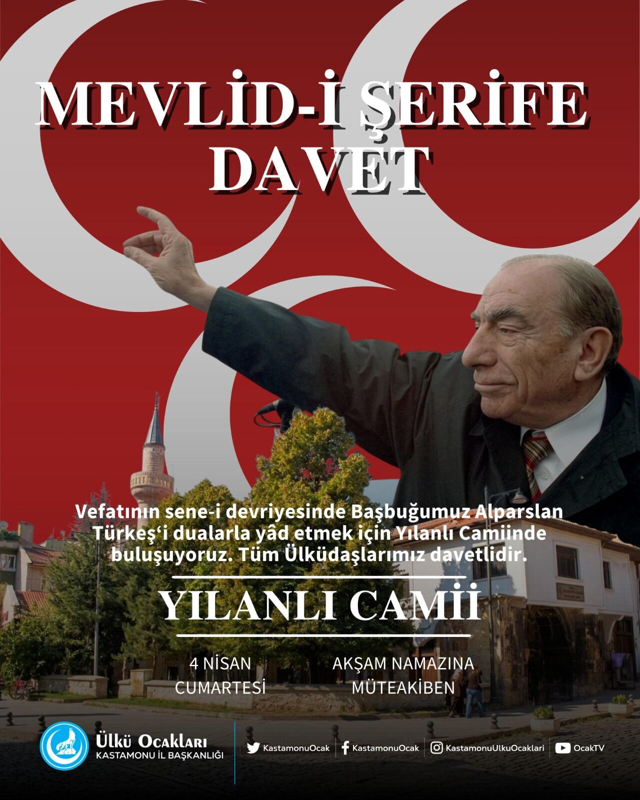 Kastamonu, Alparslan Türkeş'i Vefatının 29. Yılında Anacak