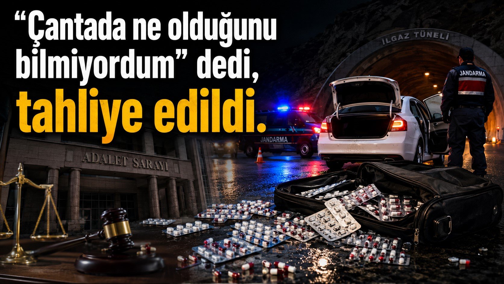 “Çantada ne olduğunu bilmiyordum” dedi, tahliye edildi