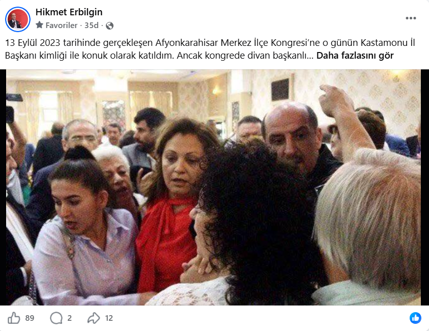 Chp’li Erbilgin’den Dikkat Çeken Paylaşım!