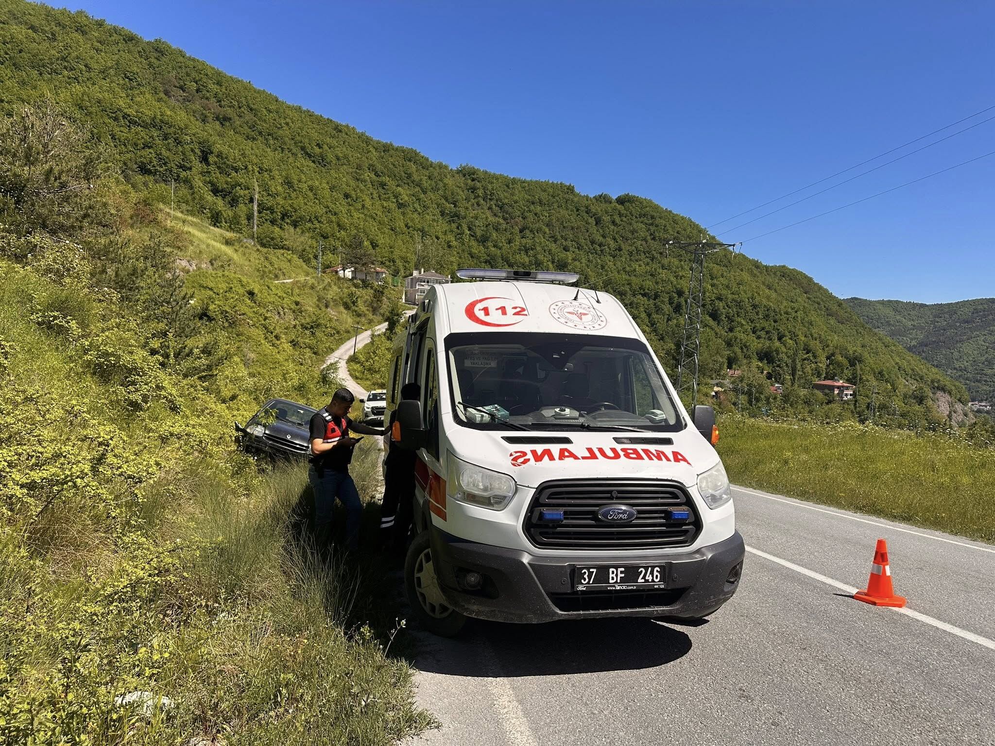 İnebolu'da Trafik Kazası 2 Yaralı! (2)
