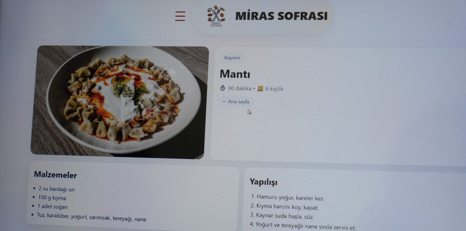 Kastamonu'da Dijital Mutfak Miras Sofrası (2)