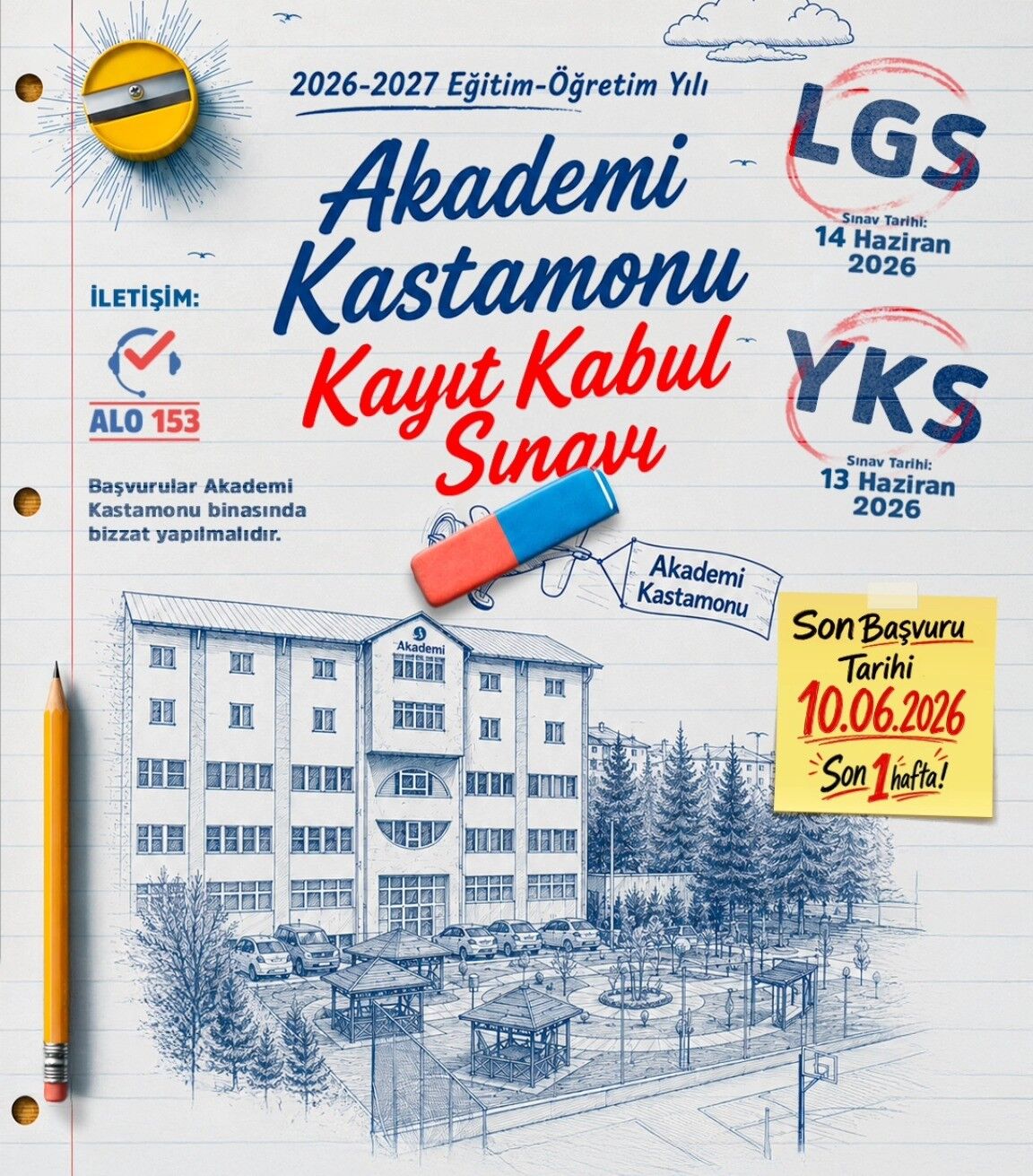 Akademi Kastamonu’da Kayıt Kabul Sınavı Için Son Günler
