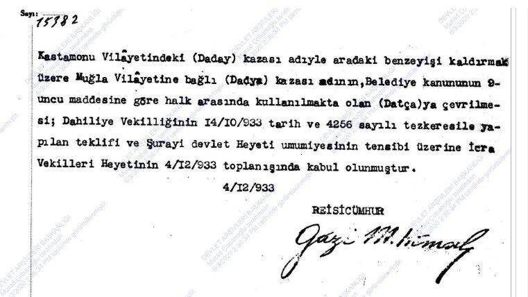 Datça Isminin Arkasındaki Kastamonu Sırrı Dadya Neden Datça Oldu?